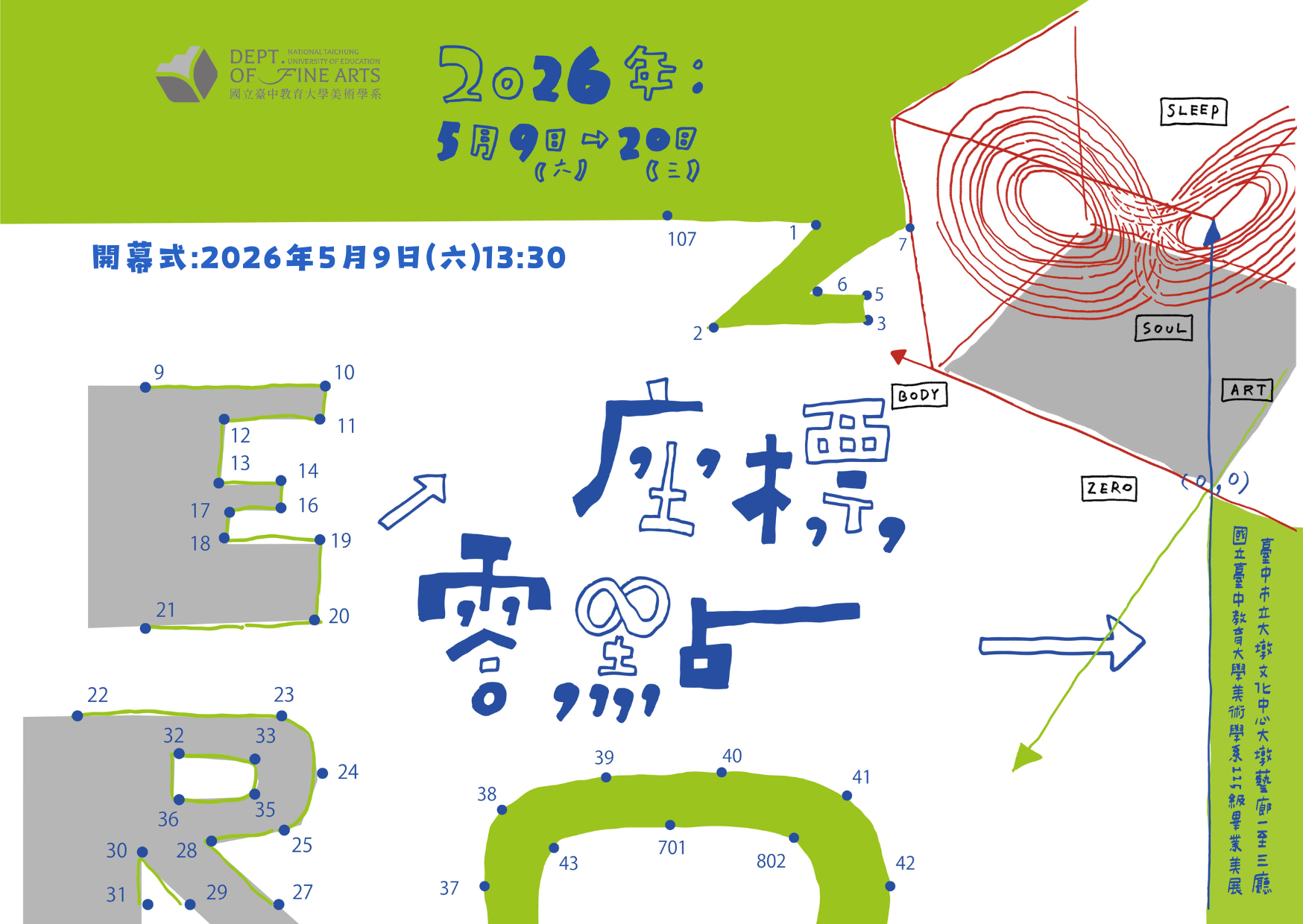 國立臺中教育大學美術學系第115級畢業美展－座標零點