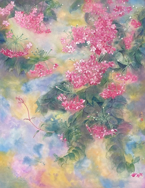 花自芬芳‧蝶自來「趙純妙膠彩創作展」 的推廣活動宣傳圖片