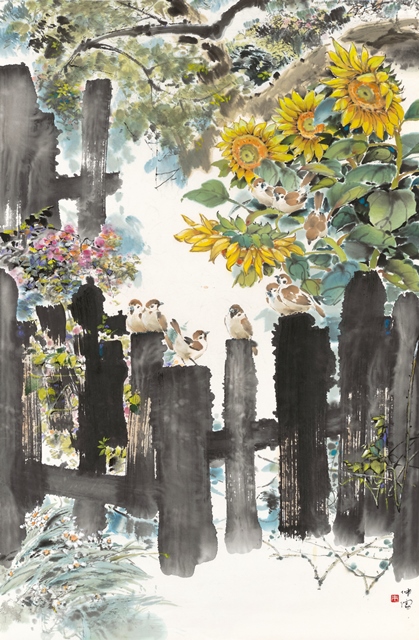 群藝齊揚－臺中市墨緣雅集畫會四十週年會員聯展 的推廣活動宣傳圖片